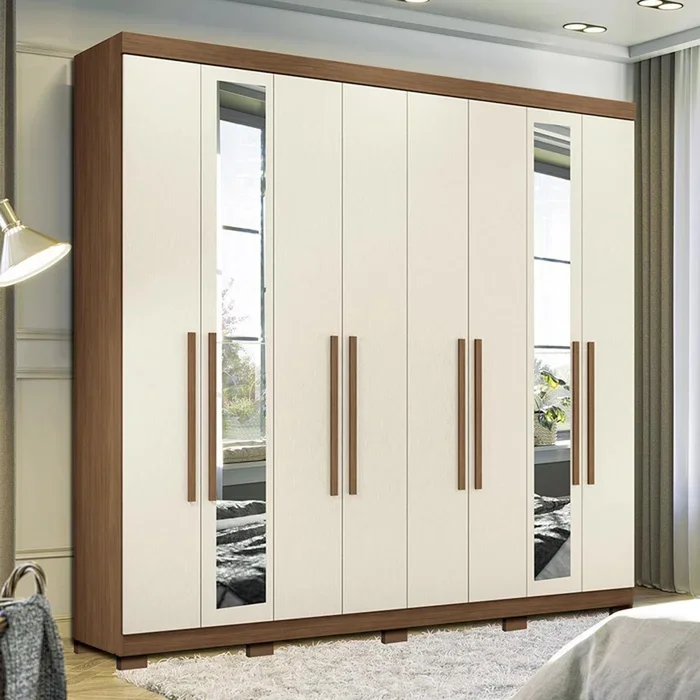 Ropero Placares Master Vip 8 Puertas 8 Estantes Con Espejo en Beige - Roperos y placares, Uruguay | Soy Hogar, vista 2