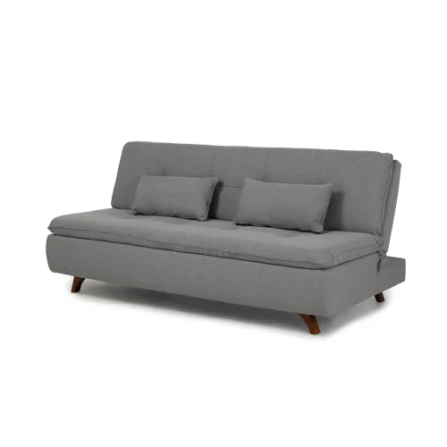 Sofá Cama Maira - Tela Rústica - 9910 (Lino Gris) en Gris - Sillones y sofás, Uruguay | NYR