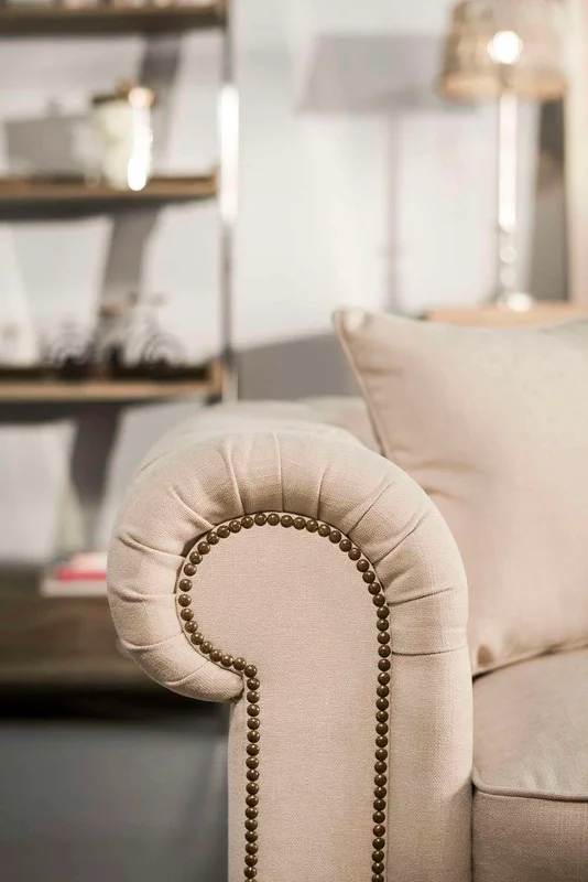 SILLON CHESTERFIELD - LINO ANTIMANCHAS en Blanco - Sillones y sofás, Uruguay | La Iberica, vista 27
