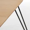 Mesa extensible Novac 170 (320) x 100 cm chapa de roble patas de acero acabado negro en Natural, Negro - Mesas de comedor, Uruguay | Kavehome, vista 5 de 9
