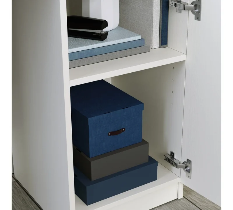 Escritorio Una Puerta Dos Estantes Sauder Linea Hudson en Multicolor - Escritorios y sillas de escritorio, Uruguay | Rústico Hogar, vista 3