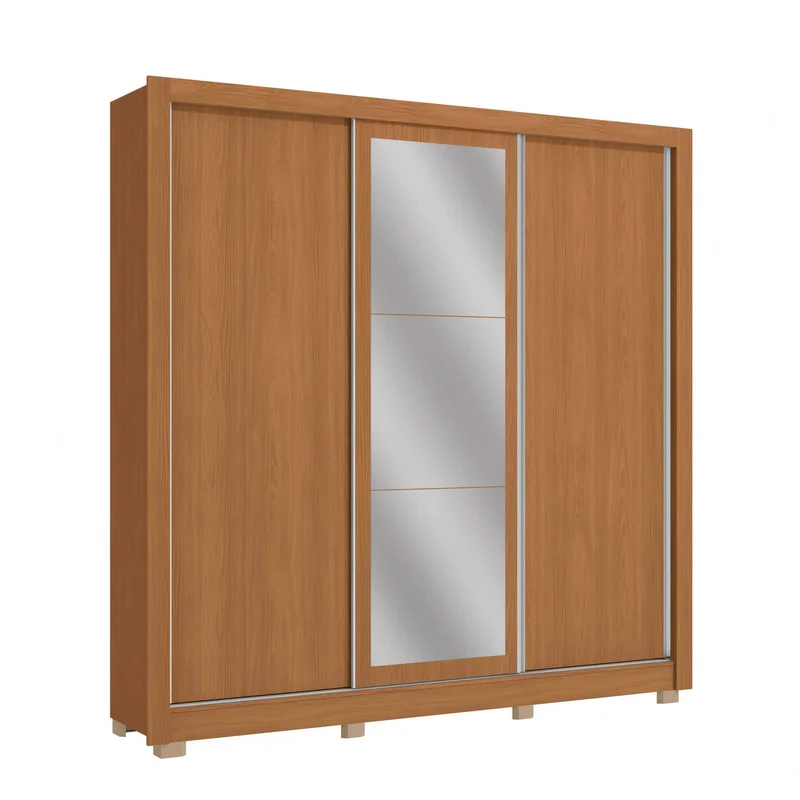 Ropero 3 Puertas Corredizas 223cm - Lyon en Madera natural - Roperos y placares, Uruguay | Balton, vista 3