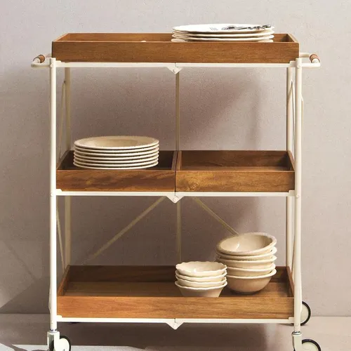 CARRO CAMARERA PLEGABLE METAL Y MADERA - Aparadores y recibidores, Uruguay | Zara Home