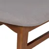 Silla Cleo - Nogal - Respaldo tapizado - Tela Rústica - Tostado (CH) en Beige - Butacas, banquetas y puffs, Uruguay | NYR, vista 5 de 6