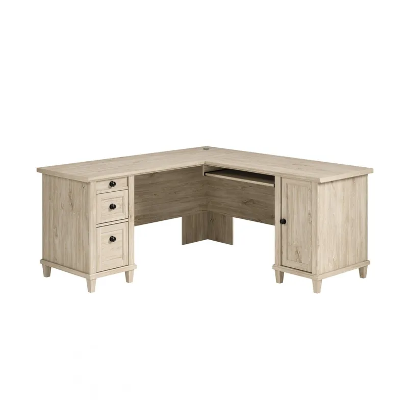Escritorio Esquinero en L - Sauder - Linea Hammond en Madera natural - Escritorios y sillas de escritorio, Uruguay | Rústico Hogar