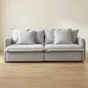 Sofá Cama 3 Cuerpos Tela Gris Verona en Gris - Sillones y sofás, Uruguay | Divino, vista 1 de 10