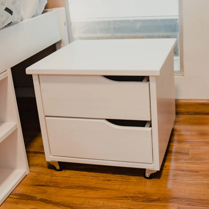 Cama Madera Maciza Con Cajones Funcional - 1 plaza - Línea Onix - Blanco en Blanco - Dormitorio, Uruguay | Ecowood, vista 5