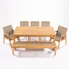 BANCO TRACO CUERDA RAMI 180x37x43CM JATOBA - Muebles para el exterior, Uruguay | Vinibel, vista 6 de 6