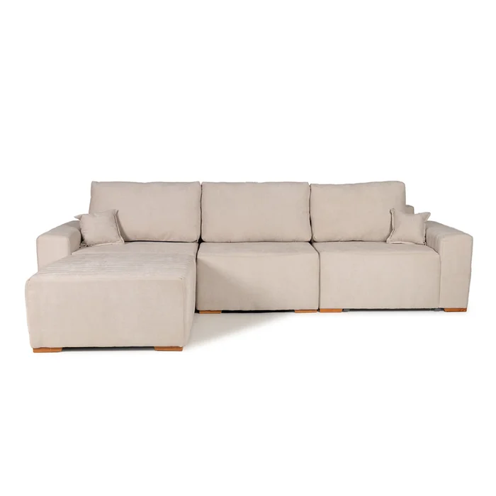 Sofá Modular Varen (Outlet) - 4 módulos - Tela Microfibra - Berlin 02 (Beige) en Beige - Sillones y sofás, Uruguay | NYR, vista 3