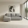 Rinconera Lucci - Tela Microfibra - Chaise izquierdo - Berlin 06 (Grafito) en Gris - Sillones y sofás, Uruguay | NYR, vista 2 de 7