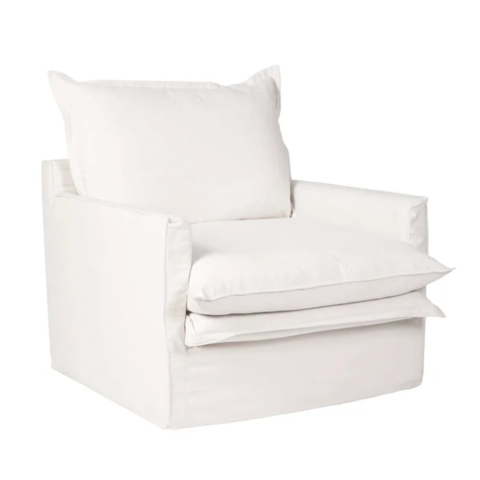 Butaca Tela-premium Blanco Alaska en Blanco - Sillones y sofás, Uruguay | Divino, vista 2