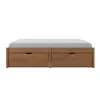 Cama Madera Maciza Con Cajones - 2 plazas - Linea Beauty / Funcional - Amendoa en Marrón - Dormitorio, Uruguay | Rústico Hogar, vista 3 de 5