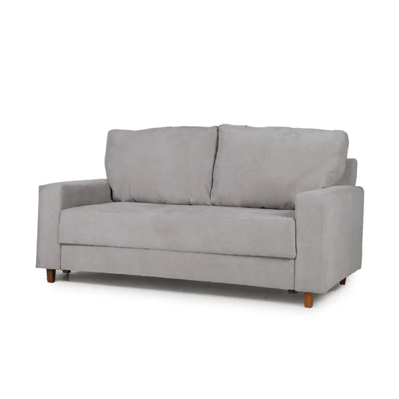 Sofá Modus (Outlet) - Tela Microfibra - 2 cuerpos - Berlin 05 (Ceniza) en Gris - Sillones y sofás, Uruguay | NYR