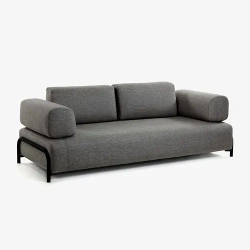 Sofá Compo 3 plazas - gris oscuro 232 cm en Gris - Sillones y sofás, Uruguay | Kavehome