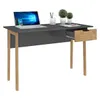Escritorio 1 cajón Combinada con Patas en Madera - MDP - Linea Melilla en Gris - Escritorios y sillas de escritorio, Uruguay | Mulata, vista 8 de 8