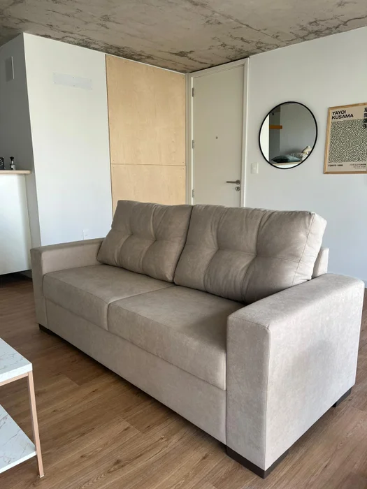 Sofá Mónaco 3 Cuerpos (200 cm) - Beige en Beige - Sillones y sofás, Uruguay | Berna home, vista 2