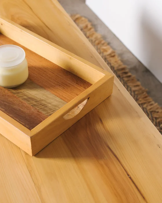 BANDEJA 50 X 30 en Madera natural - Decoración, Uruguay | Fundamento Muebles