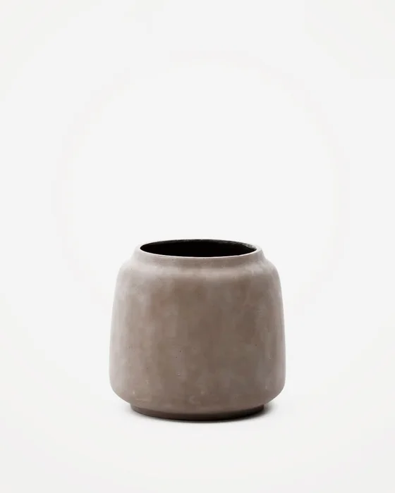 Macetero Lira de efecto terracota - Ø53 cm en Gris - Macetas, Uruguay | Kavehome