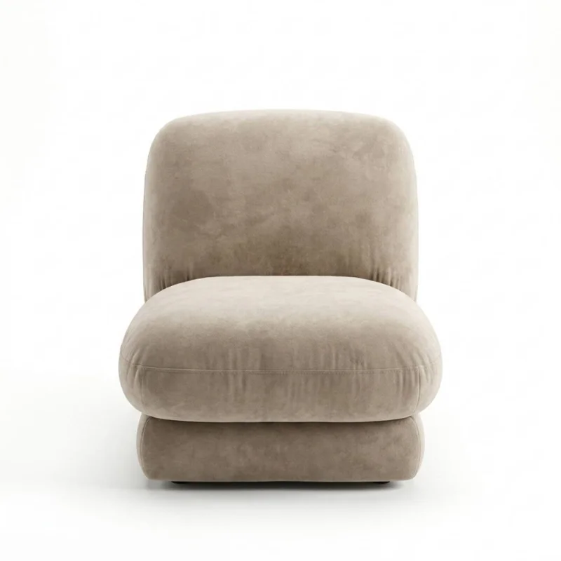 Butaca Soft - Tela Microfibra - C255 (Tostado) en Beige, Uruguay | NYR, vista 3