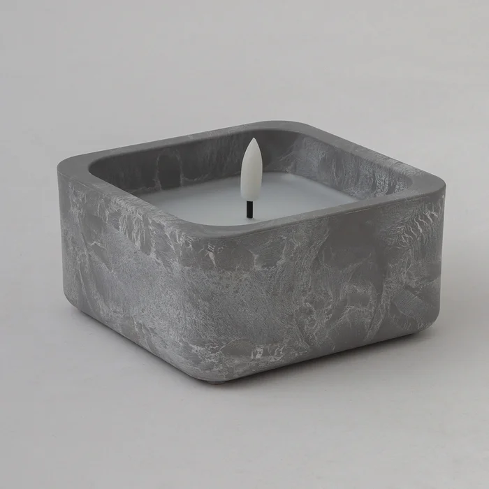 Vela Led Cuadrada 12×12 en Gris - Velas y Portavelas, Uruguay | Tiendas Montevideo, vista 3