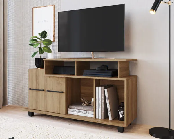 Rack Atenas en Madera natural - Muebles para TV, Uruguay | Palermo Casa Deco
