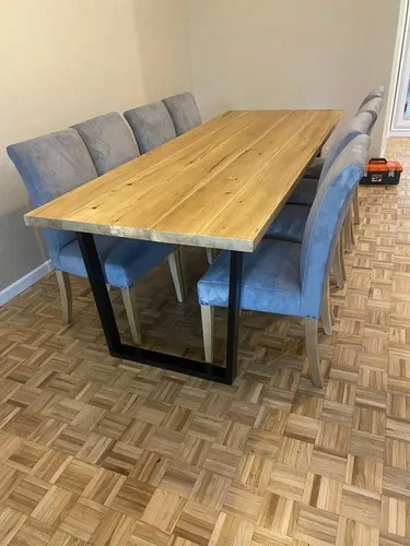 Juego Comedor Industrial 2x1 - 8 Sillas De Vestir - Ozark A Eleccion en Multicolor - Mesas de comedor, Uruguay | Ozark Home, vista 2