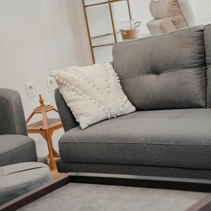 Sillón Sofá Trinidad 2 Cuerpos - Gris en Gris - Sillones y sofás, Uruguay | Ecowood, vista 4
