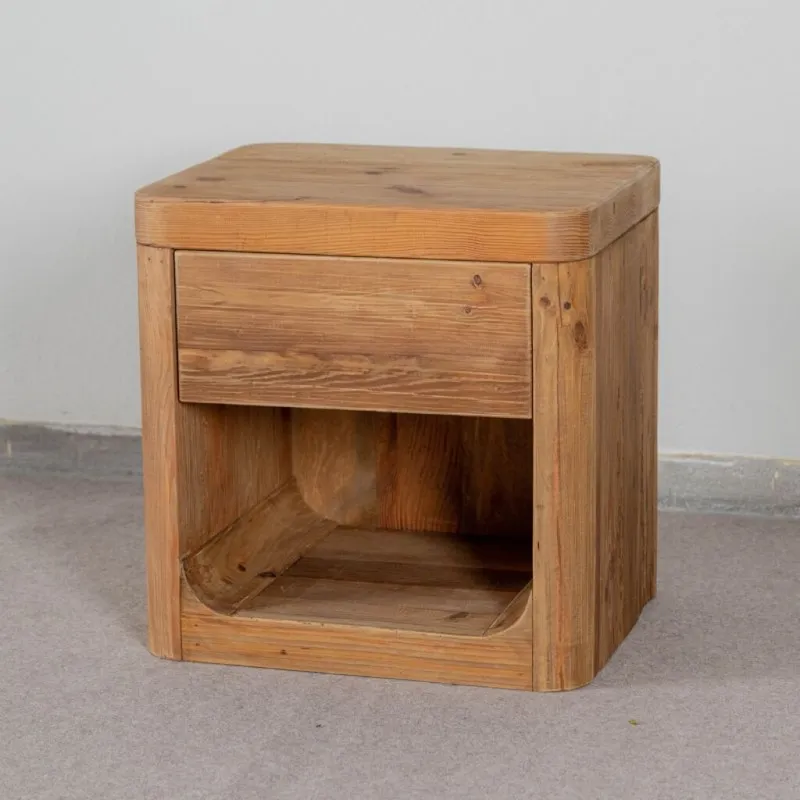 Mesa de luz Comodino uno en Madera natural - Mesas de luz, Uruguay | Fábrica Italiana