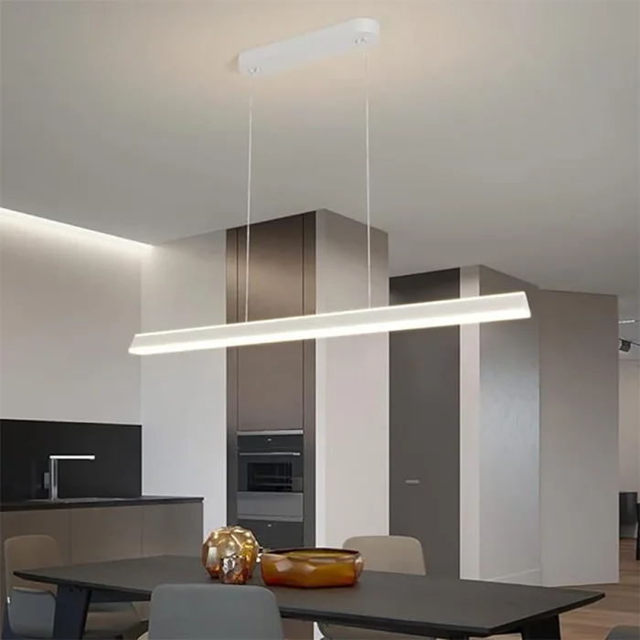 Luminaria Lineal LED Baku 120 cm Blanco en Blanco - Lámparas colgantes, Uruguay | Serlux, vista 6