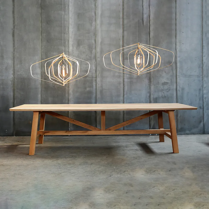 MESA DE COMEDOR BALANCE MARRÓN - Mesas de comedor, Uruguay | Viasono