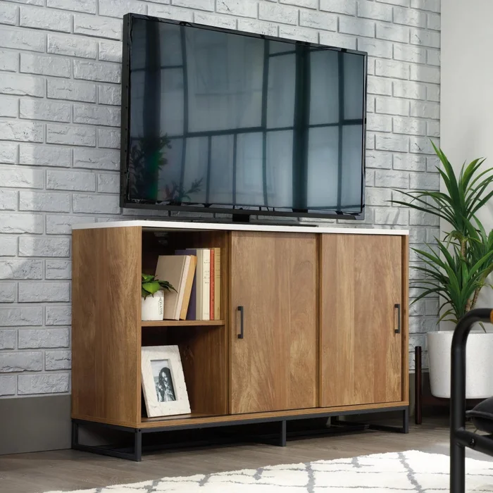 Rack para tv 50" Puertas Corredizas Sauder en Madera natural - Muebles para TV, Uruguay | Ecowood, vista 2