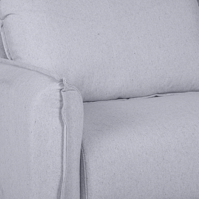 Sofá 3 Cuerpos Tela Gris Charlotte en Gris - Sillones y sofás, Uruguay | Divino, vista 4