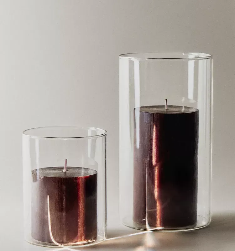 JARRÓN FAROLILLO BOROSILICATO - Velas y Portavelas, Uruguay | Zara Home