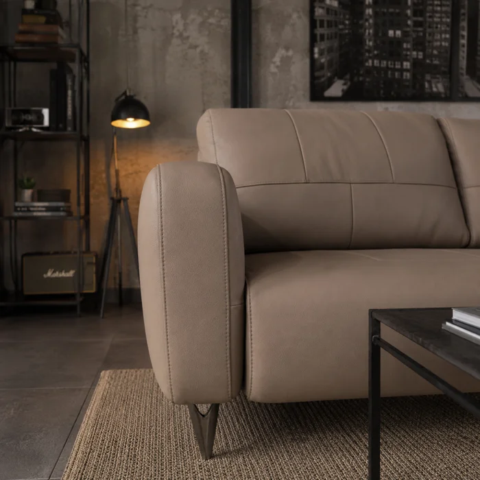 Sofa Riley 3C 2.53mt (100% Cuero) en Marrón - Sillones y sofás, Uruguay | Casa Brava, vista 5