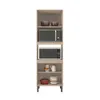 Panelero Mueble Cocina Duplo 4 Puertas 5 Estantes Microondas Gris en Gris - Roperos y placares, Uruguay | Soy Hogar, vista 7 de 7