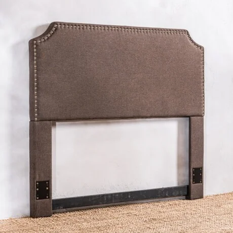 Respaldo Tapizado En Tela Linen - Marrón en Marrón - Dormitorio, Uruguay | Aihaus, vista 2
