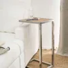 MESA AUXILIAR - OLMO Y ACERO en Madera natural - Mesas de living, Uruguay | La Iberica, vista 5 de 6