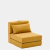 Puf cama convertible Arty mostaza 70 x 89 (200) cm en Amarillo - Butacas, banquetas y puffs, Uruguay | Kavehome, vista 1 de 10