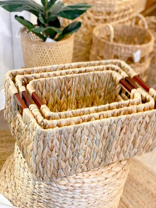 Set Canasto Florentina en Madera natural - Canastos, Uruguay | Indrana, vista 6