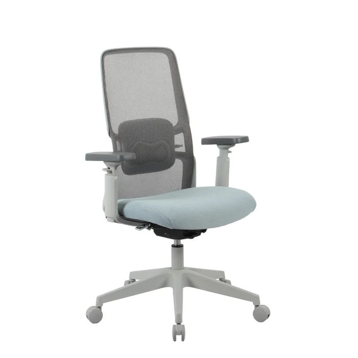 Silla De Oficina Malla-y-polipropileno Gris M2 en Gris - Escritorios y sillas de escritorio, Uruguay | Divino, vista 2