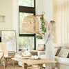 GRAN LAMPARA DE TECHO BLOND - FIBRAS en Madera natural - Lámparas colgantes, Uruguay | La Iberica, vista 2 de 5