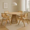 Juego de Comedor Mesa Redonda Pipa (Marrón Claro) 110cm + 4 Sillas Inari - Sillas, Uruguay | Berna home, vista 2 de 5
