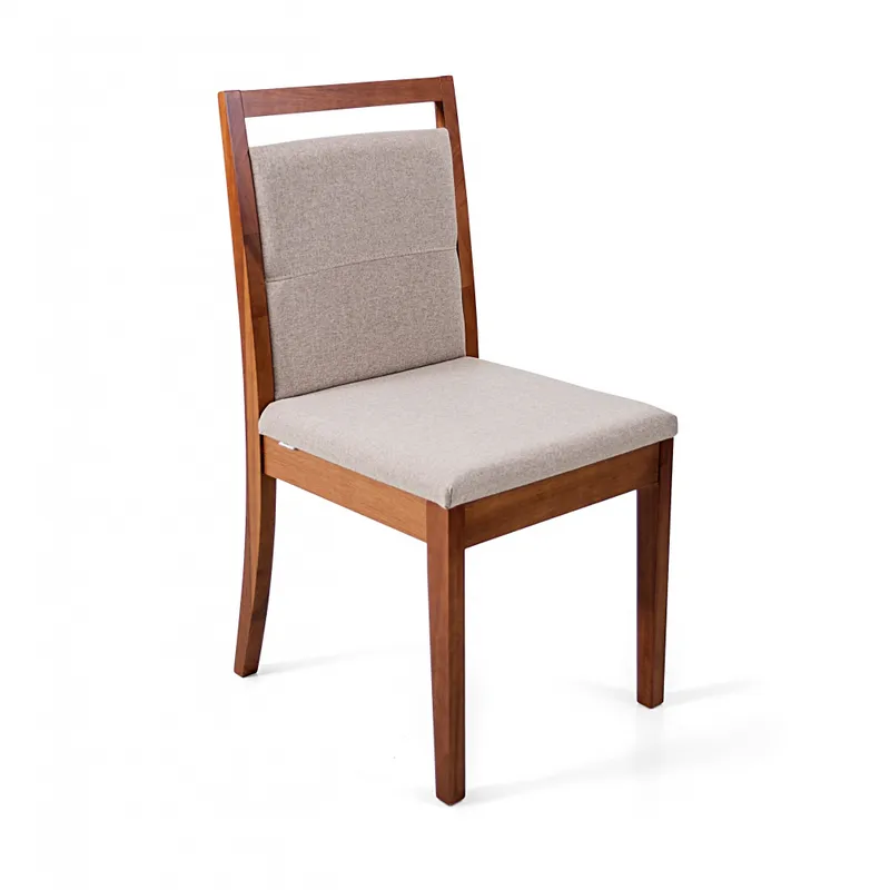 SILLA DOBLE TAPIZADO TELA BEIGE en Beige - Sillas, Uruguay | Champagne Home