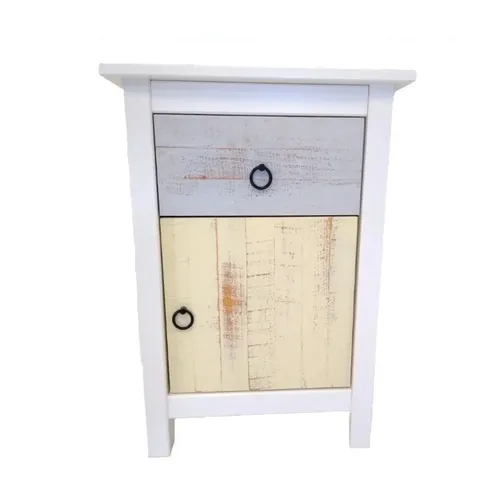 Mesa Luz FLORA – 1 Puerta, 1 Cajón en Multicolor - Mesas de luz, Uruguay | Igoa