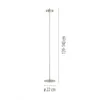 LAMPARA DE PIE ANILLO PLATA DIMERIZABLE Y CCT 9W CON CONTROL - 140CM en Plateado - Lámparas de pie, Uruguay | Iluminica, vista 4 de 5