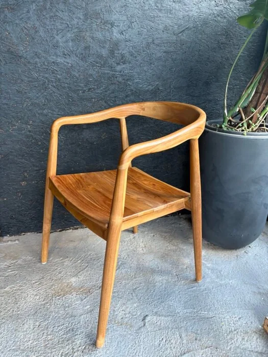Silla de Comedor en teca en Madera natural - Butacas, banquetas y puffs, Uruguay | Balihai