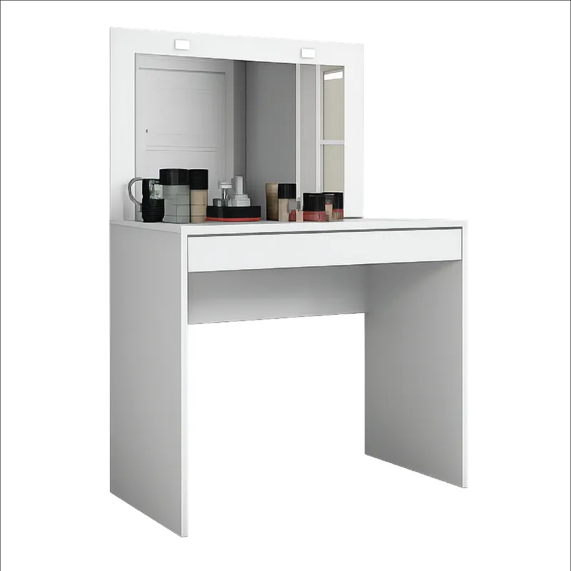 Tocador Con Espejo Luz Para Maquillaje Cajonera Atraente - Respaldos de cama, Uruguay | Soy Hogar