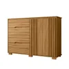 Comoda Cajonera 3 Cajones 2 Puertas Con Estantes Y Relieve - Cómodas, Uruguay | Muebles Express, vista 1 de 3