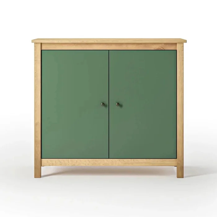 Cómoda 2 Puertas - Línea Maden - Verde en Verde - Cómodas, Uruguay | Ecowood, vista 3