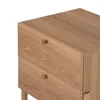Mesa de Luz Oslo Lisa - 2 Cajones - Natural en Marrón - Mesas de luz, Uruguay | NYR, vista 5 de 6